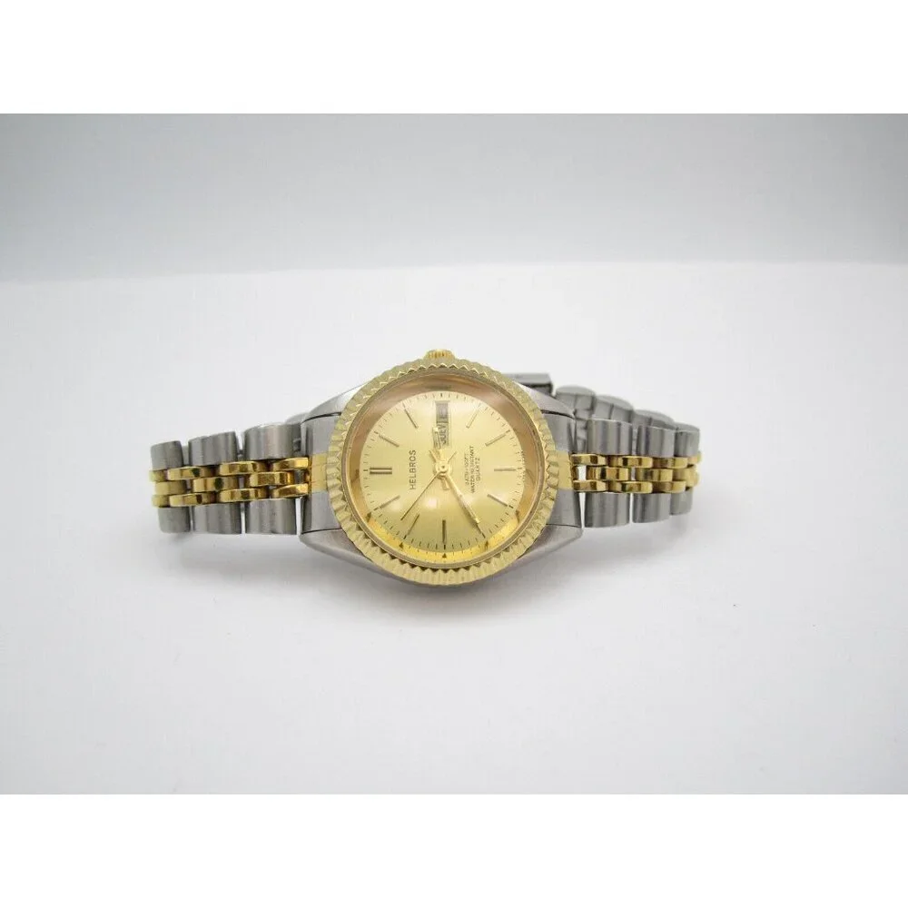 Women Helbros Quartz WR Analog 26mm Round Watch (H604) 